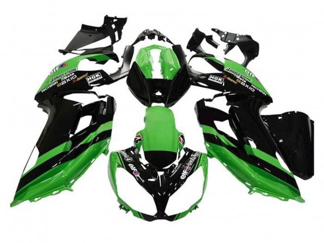 Descuento Carenados Moto Kawasaki Ninja 650 EX650 2012-2016 - Verde Negro Raya
