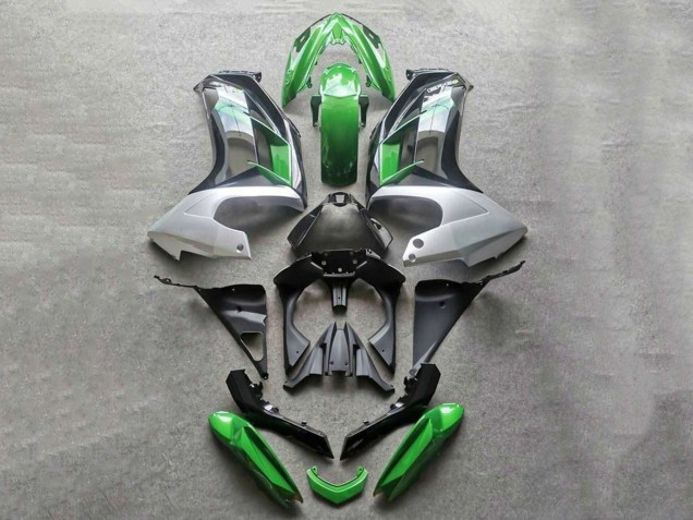 Descuento Carenados Moto Kawasaki Ninja 650 EX650 2012-2016 - Verde Gris Negro