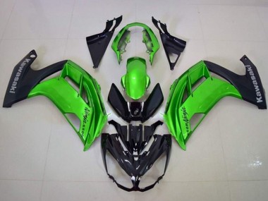 Descuento Carenados Moto Kawasaki Ninja 650 EX650 2012-2016 - Verde Negro Mate