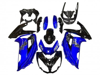 Descuento Carenados Moto Kawasaki Ninja 650 EX650 2012-2016 - Azul Negro Brillante