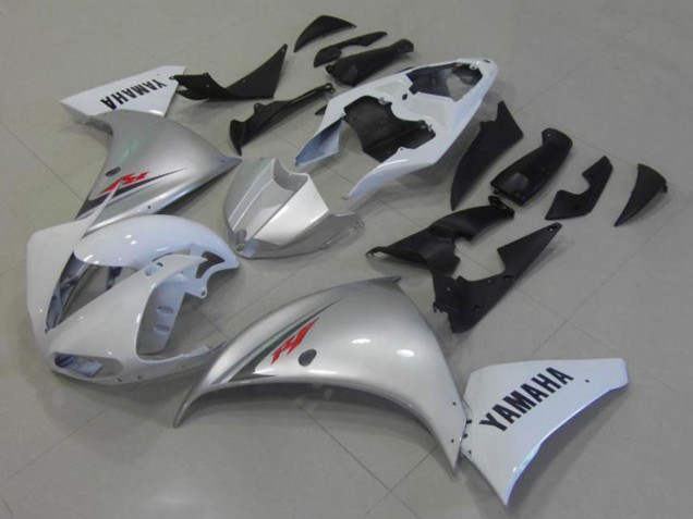 Descuento Carenados Moto Yamaha YZF R1 2012-2014 - Blanco Plata
