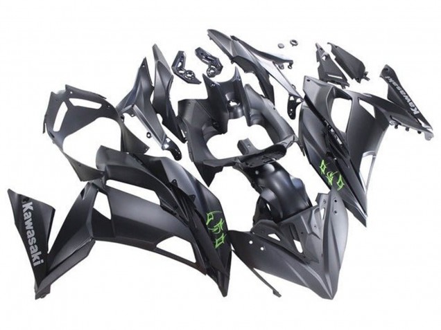 Descuento Carenados Moto Kawasaki Ninja 650 EX650 2017-2019 - Negro Mate Verde