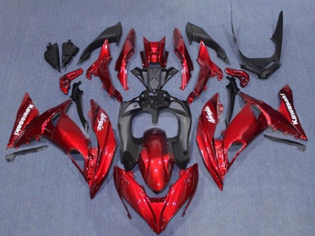 Descuento Carenado Moto Kawasaki Ninja 650 EX650 2017-2019 - Rojo Negro Blanco