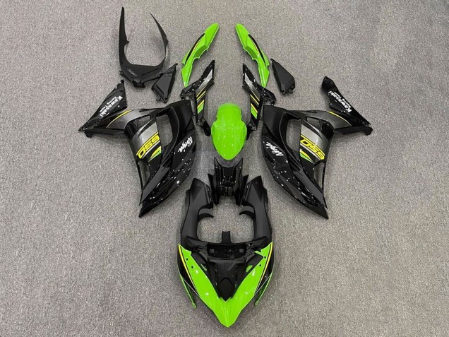 Descuento Carenados Moto Kawasaki Ninja 650 EX650 2017-2019 - Verde Amarillo Gris Negro