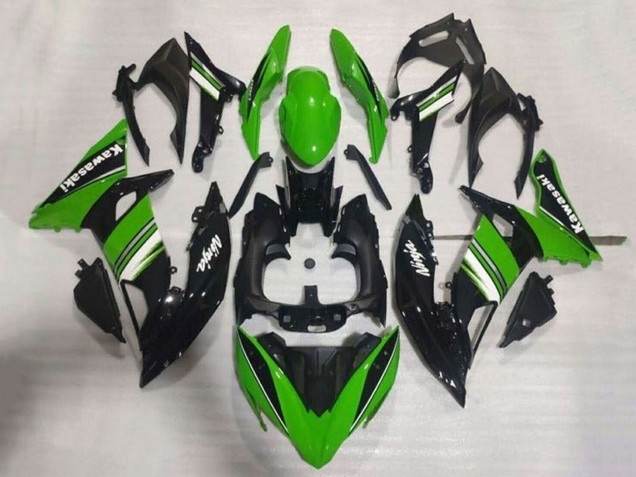 Descuento Carenados Moto Kawasaki Ninja 650 EX650 2017-2019 - Verde Negro Blanco