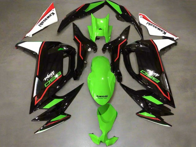 Descuento Carenados Moto Kawasaki Ninja 650 EX650 2020-2025 - Verde Rojo Negro Blanco