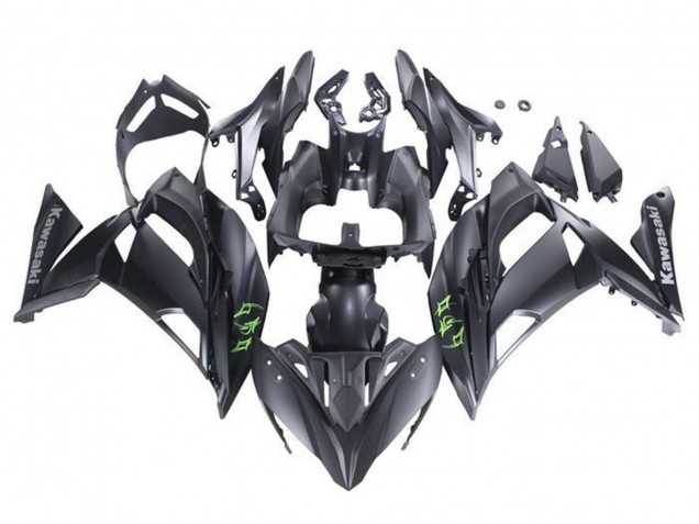 Descuento Carenados Moto Kawasaki Ninja 650 EX650 2020-2025 - Negro Mate Verde