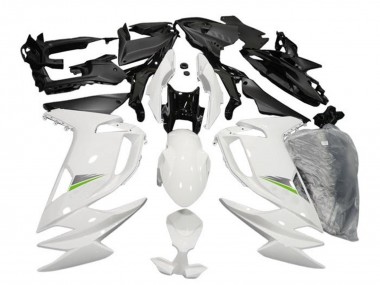 Descuento Carenados Moto Kawasaki Ninja 650 EX650 2020-2025 - Blanco Brillante Verde