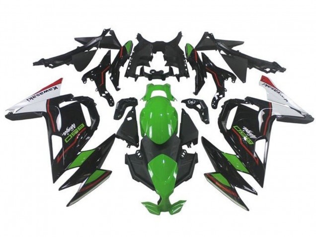 Descuento Carenados Moto Kawasaki Ninja 650 EX650 2020-2025 - Verde Negro Blanco Rojo