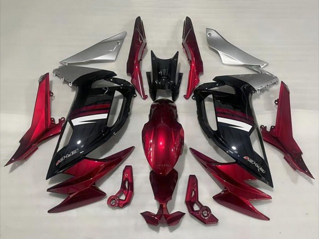 Descuento Carenados Moto Kawasaki Ninja 650 EX650 2020-2025 - Rojo Plata Blanco Negro