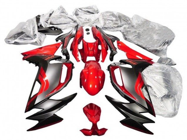 Descuento Carenados Moto Kawasaki Ninja 650 EX650 2020-2025 - Rojo Negro Mate