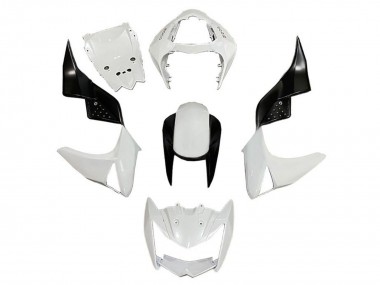 Descuento Carenados Moto Kawasaki Z1000 2007-2009 - Blanco Negro