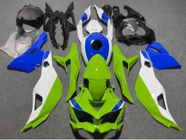 Descuento Carenados Moto Kawasaki ZX25R ZX-25R 2019-2025 - Blanco Azul Verde