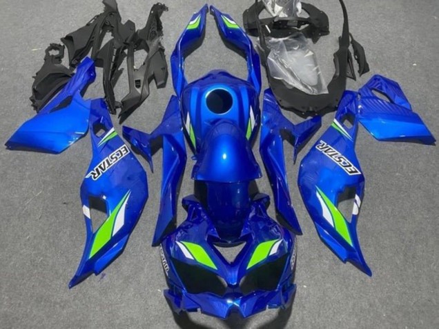 Descuento Carenados Moto Kawasaki ZX25R ZX-25R 2019-2025 - Azul Verde Ecstar