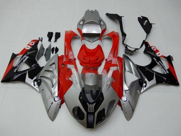 Descuento Carenados Moto BMW S1000RR 2009-2014 - Plata Rojo Negro