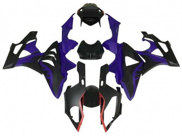 Descuento Carenados Moto BMW S1000RR 2009-2014 - Púrpura Rojo Negro Mate