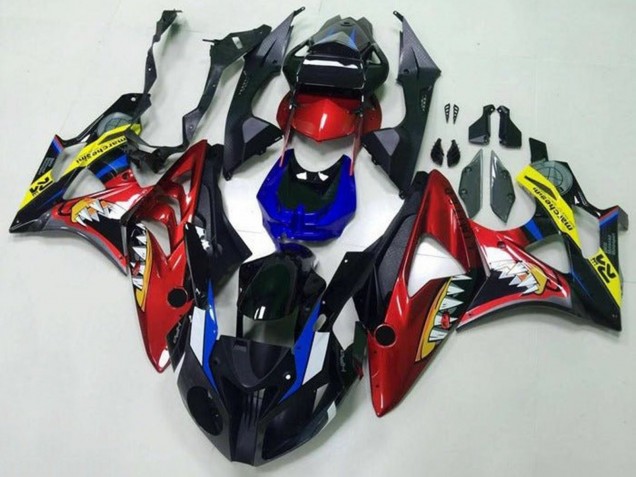 Descuento Carenados Moto BMW S1000RR 2009-2014 - Rojo Azul Amarillo Negro Tiburón