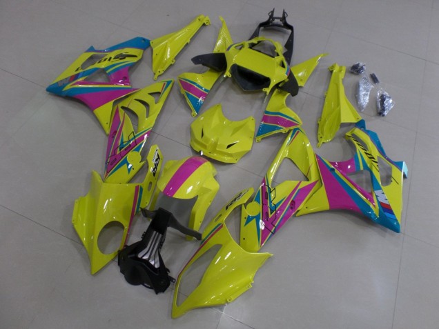 Descuento Carenados Moto BMW S1000RR 2009-2014 - Amarillo Rosa Azul