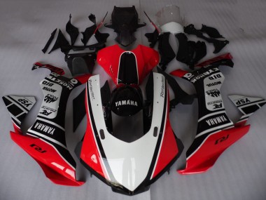 Descuento Carenados Moto Yamaha YZF R1 2015-2019 - Blanco Rojo Negro Motul YSP