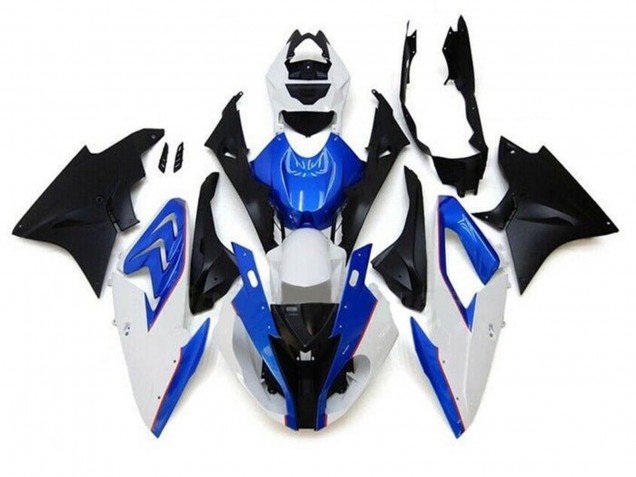 Descuento Carenados Moto BMW S1000RR 2015-2016 - Blanco Azul Negro Mate