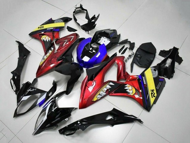 Descuento Carenados Moto BMW S1000RR 2015-2016 - Azul Rojo Amarillo Negro Tiburón