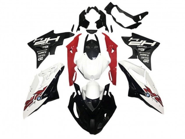 Descuento Carenados Moto BMW S1000RR 2015-2016 - Blanco Rojo Negro HP RR