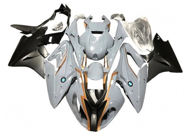 Descuento Carenados Moto BMW S1000RR 2015-2016 - Nardo Gris Oro Negro Mate
