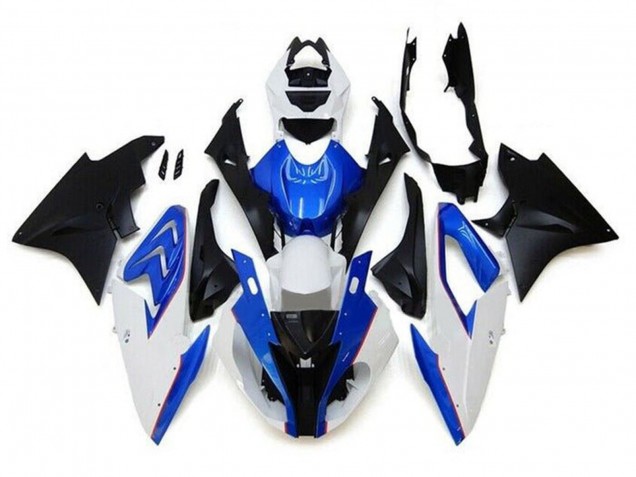 Descuento Carenados Moto BMW S1000RR 2017-2018 - Blanco Azul Negro Mate