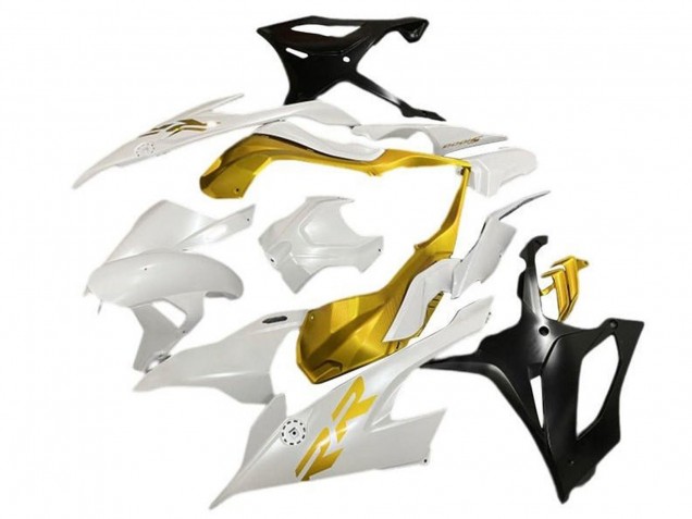Descuento Carenados Moto BMW S1000RR 2019-2022 - Blanco Oro Negro Mate