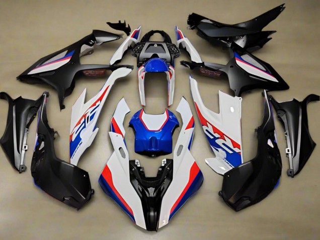Descuento Carenados Moto BMW S1000RR 2019-2022 - Blanco Rojo Azul Negro