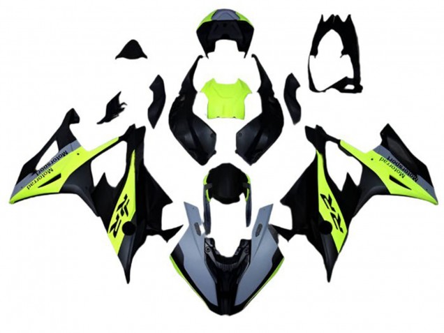 Descuento Carenados Moto BMW S1000RR 2019-2022 - Negro Mate Gris Neon Amarillo