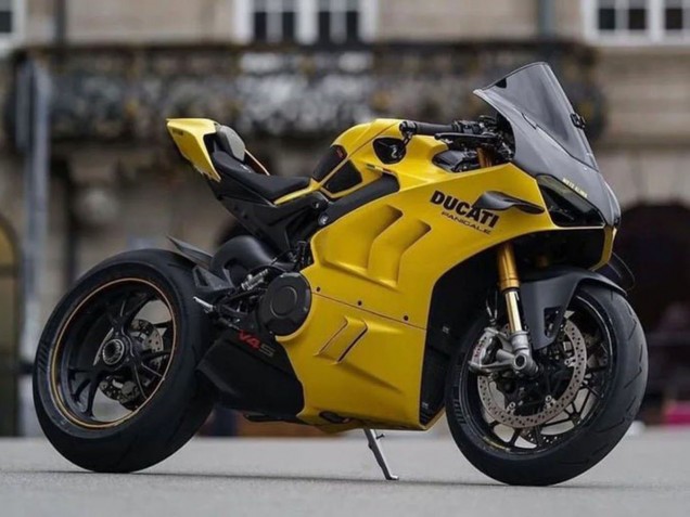 Descuento Carenados Moto Ducati Panigale V4 V4S 2022-2024 - Amarillo Negro