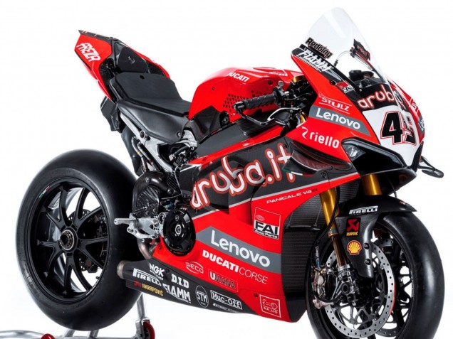 Descuento Carenados Moto Ducati Panigale V4 V4S 2018-2019 - Rojo Negro Blanco Aruba