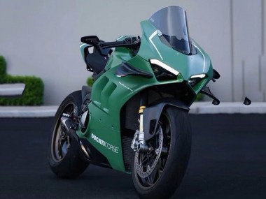 Descuento Carenados Moto Ducati Panigale V4 V4S 2020-2021 - Verde Mate Blanco