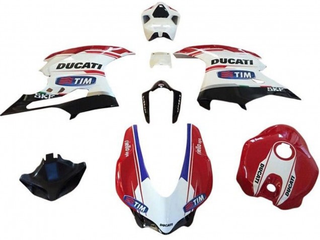 Descuento Carenados Moto Ducati 959/1299 2015-2020 - Blanco Rojo Azul Negro Brillante Tim