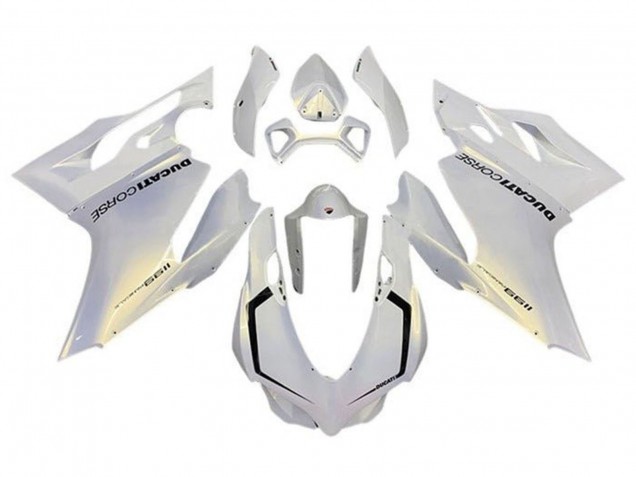 Descuento Carenados Moto Ducati Panigale 1199 2011-2014 - Blanco Perla Corse