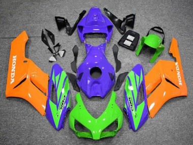 Descuento Carenados Moto Honda CBR1000RR 2004-2005 - Púrpura Verde Naranja
