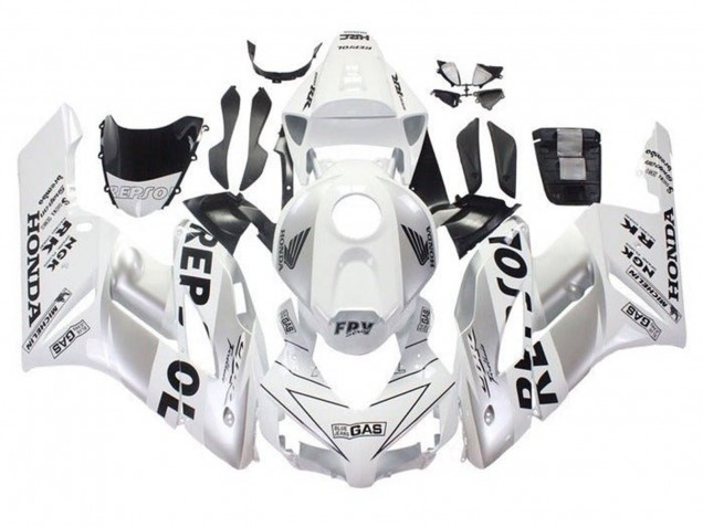 Descuento Carenados Moto Honda CBR1000RR 2004-2005 - Blanco Plata Negro Repsol