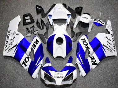 Descuento Carenados Moto Honda CBR1000RR 2004-2005 - Blanco Azul Negro Repsol