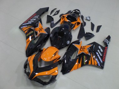 Descuento Carenados Moto Honda CBR1000RR 2004-2005 - Naranja Negro Brillante Rockstar