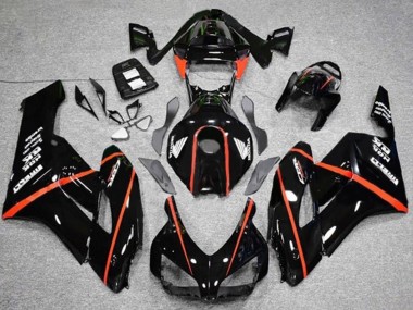 Descuento Carenados Moto Honda CBR1000RR 2004-2005 - Negro Brillante Rojo Raya