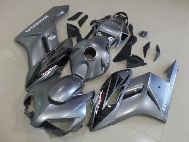 Descuento Carenados Moto Honda CBR1000RR 2004-2005 - Plata Negro Brillante Raya