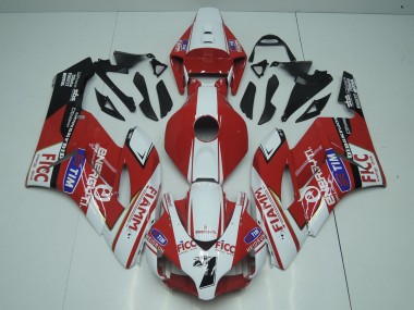 Descuento Carenados Moto Honda CBR1000RR 2004-2005 - Blanco Rojo Azul Negro Fiamm Ficc 7
