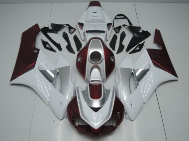 Descuento Carenados Moto Honda CBR1000RR 2006-2007 - Blanco Plata Negro Brillante