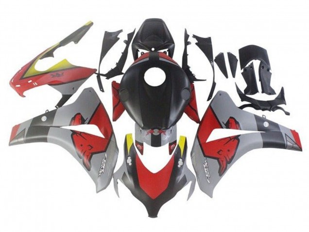 Descuento Carenados Moto Honda CBR1000RR 2008-2011 - Nardo Gris Negro Rojo Bull
