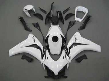 Descuento Carenado Moto Honda CBR1000RR 2008-2011 - Blanco Negro Brillante