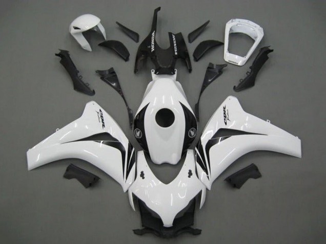 Descuento Carenado Moto Honda CBR1000RR 2008-2011 - Blanco Negro Brillante