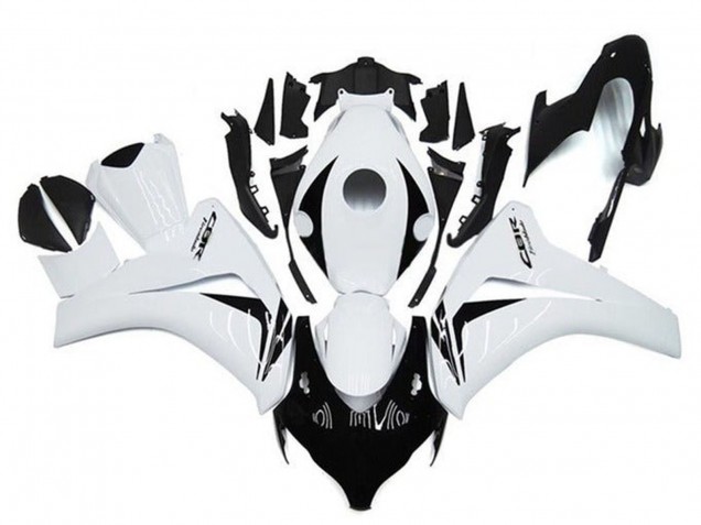 Descuento Carenados Moto Honda CBR1000RR 2008-2011 - Blanco Negro Brillante