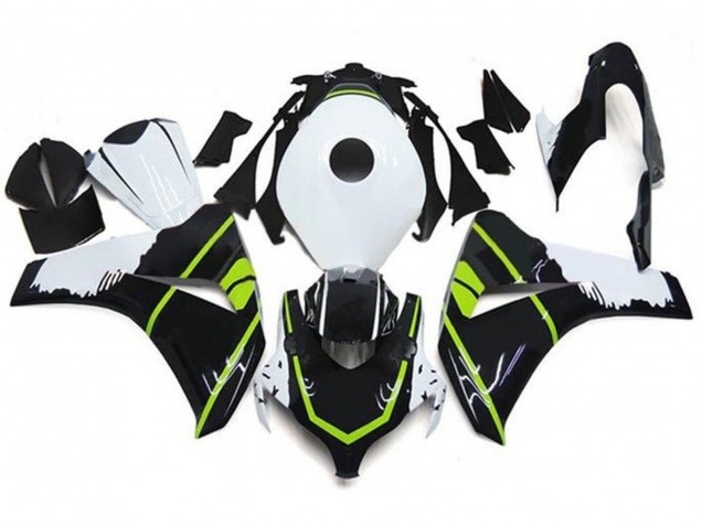 Descuento Carenados Moto Honda CBR1000RR 2008-2011 - Blanco Verde Negro Brillante