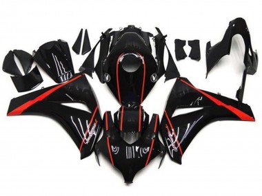 Descuento Carenados Moto Honda CBR1000RR 2008-2011 - Negro Brillante Rojo Raya
